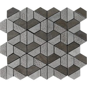 Bosphorus 3D Hexagon Limestone Mosaic
